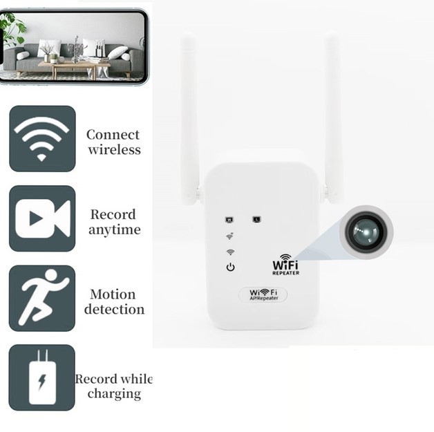 wifi zosilňovač so skrytou kamerou